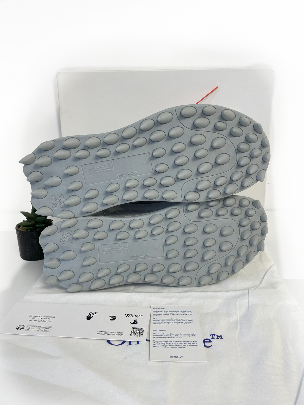 Off-White Odsy  Sneakers in Gre- Luxury Streetwear Footwear | SNKRSWC